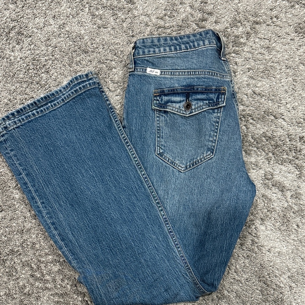 Abercrombie & Fitch Straight Leg Blue Jeans